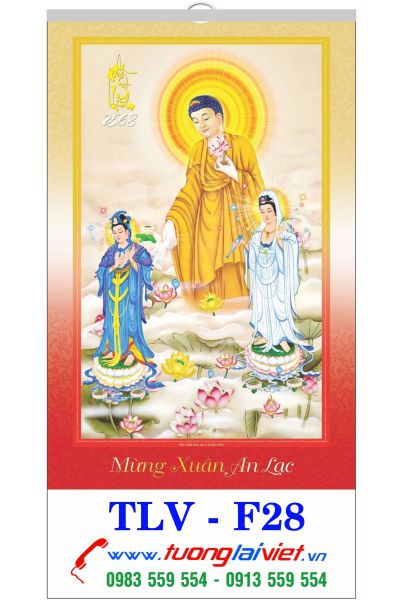 Lịch Nẹp Thiếc 7 Tờ Phật Lịch