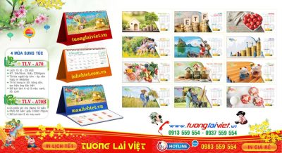 Mẫu Lịch Để Bàn Tết Sum Vầy